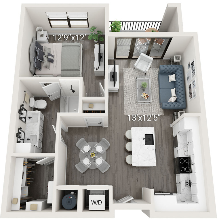 Orchid (A2) | 1 Bedroom, 1 Bath