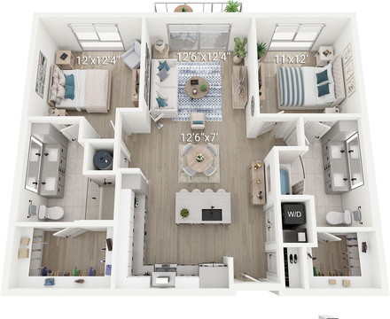 B1 | 2 Bedroom, 2 Bath